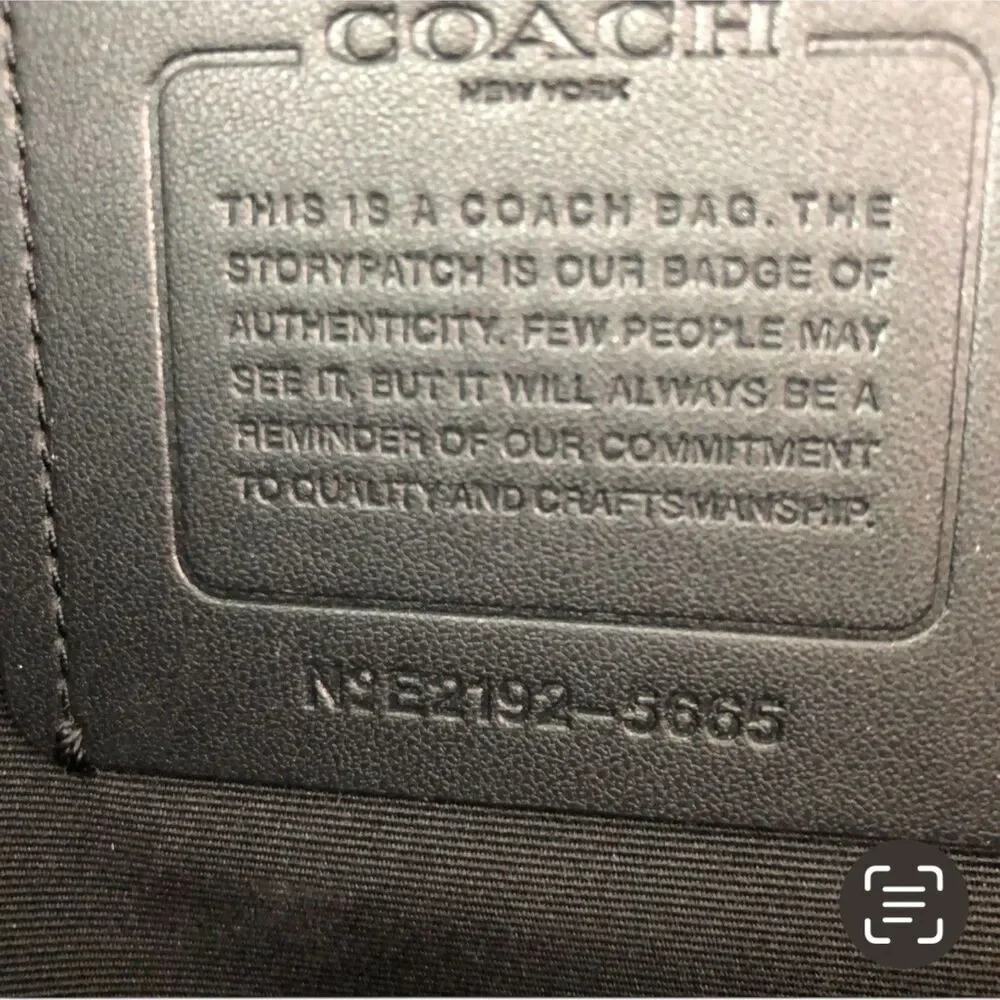COACH Rider Briefcase Crossbody Bag Mens Signature Leather Laptop Office Travel